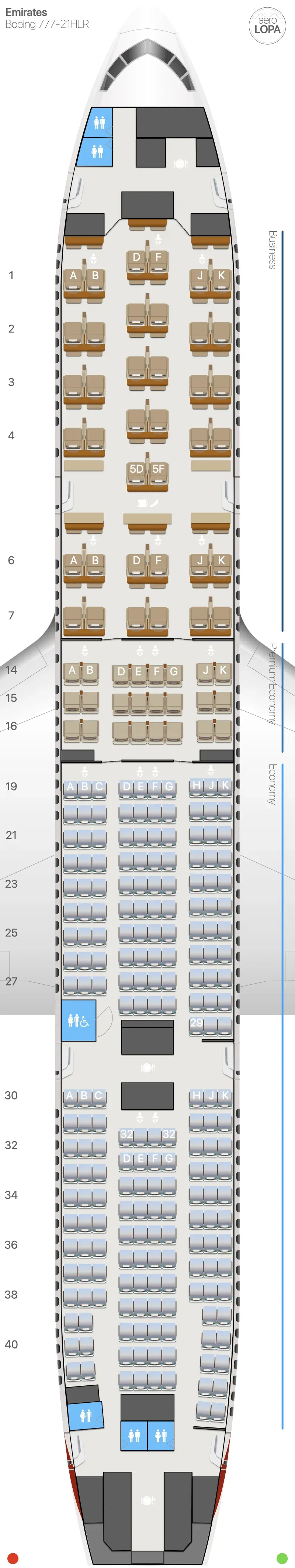 ek-77lk seat map