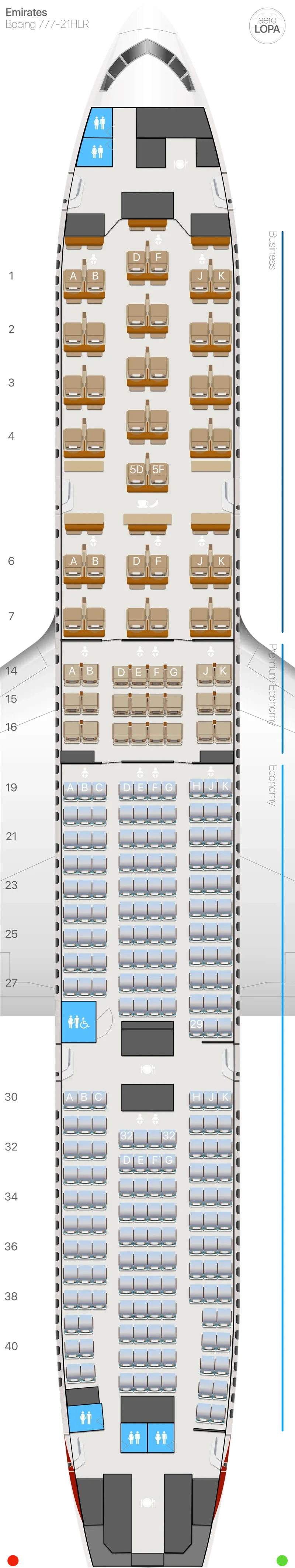 ek-77lk seat map