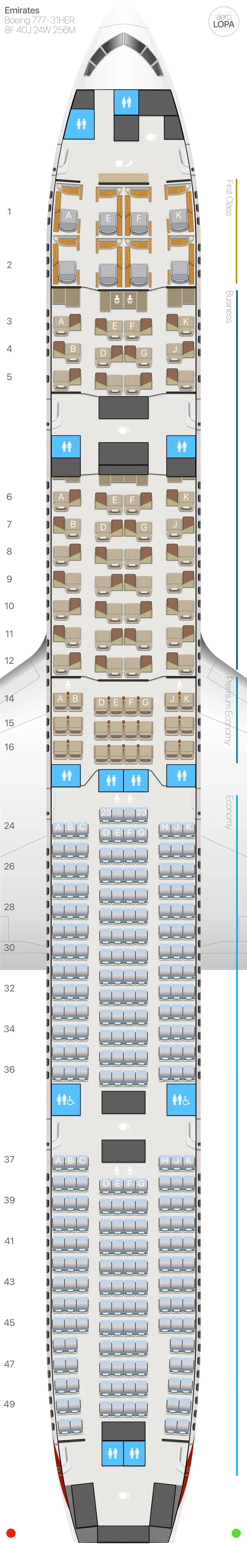 ek-77ws seat map