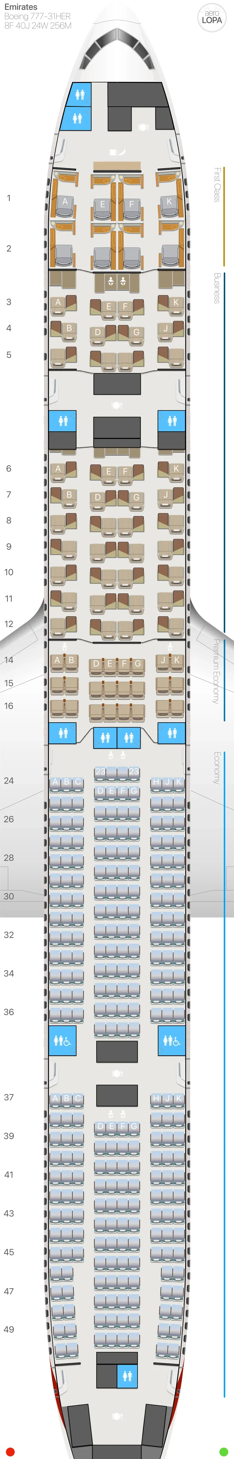 ek-77ws seat map