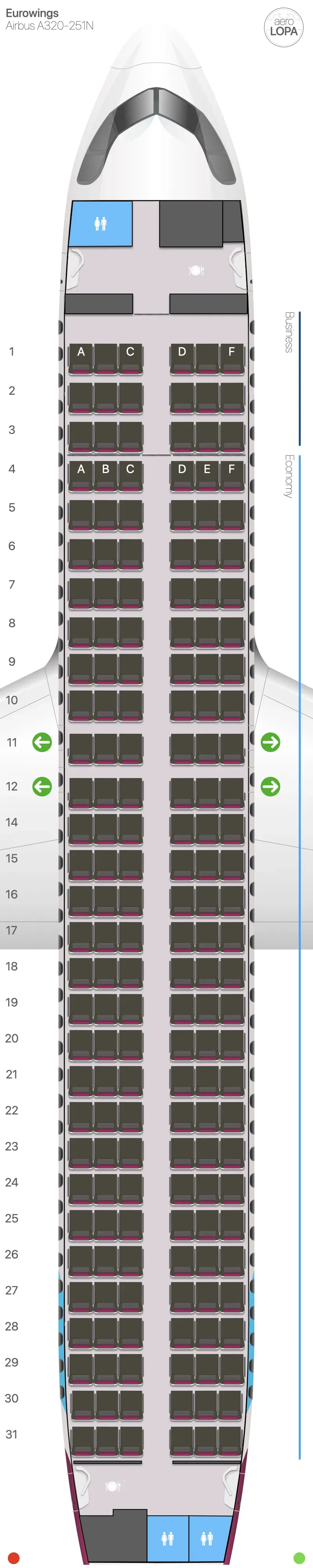 ew-32n-1 seat map