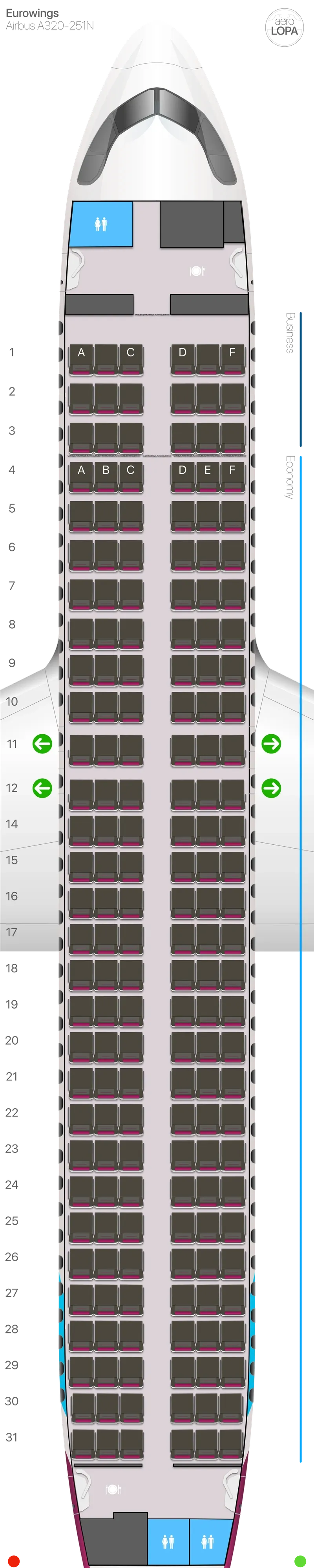 ew-32n-1 seat map