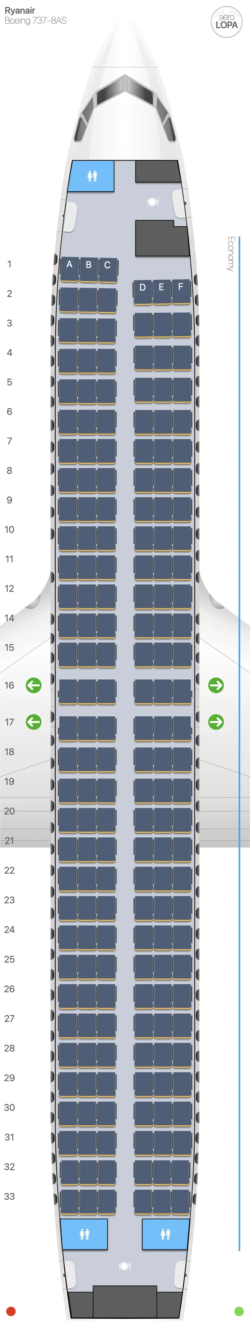 fr-738 seat map