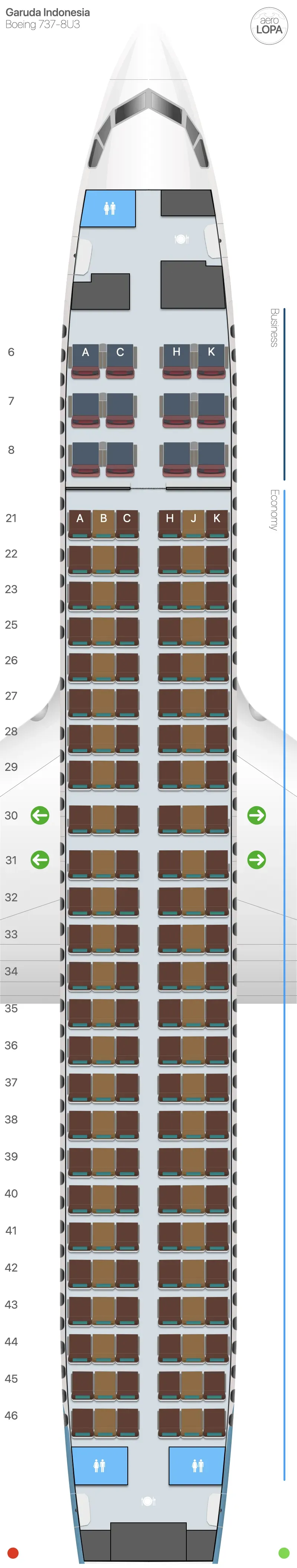 ga-738-1 seat map