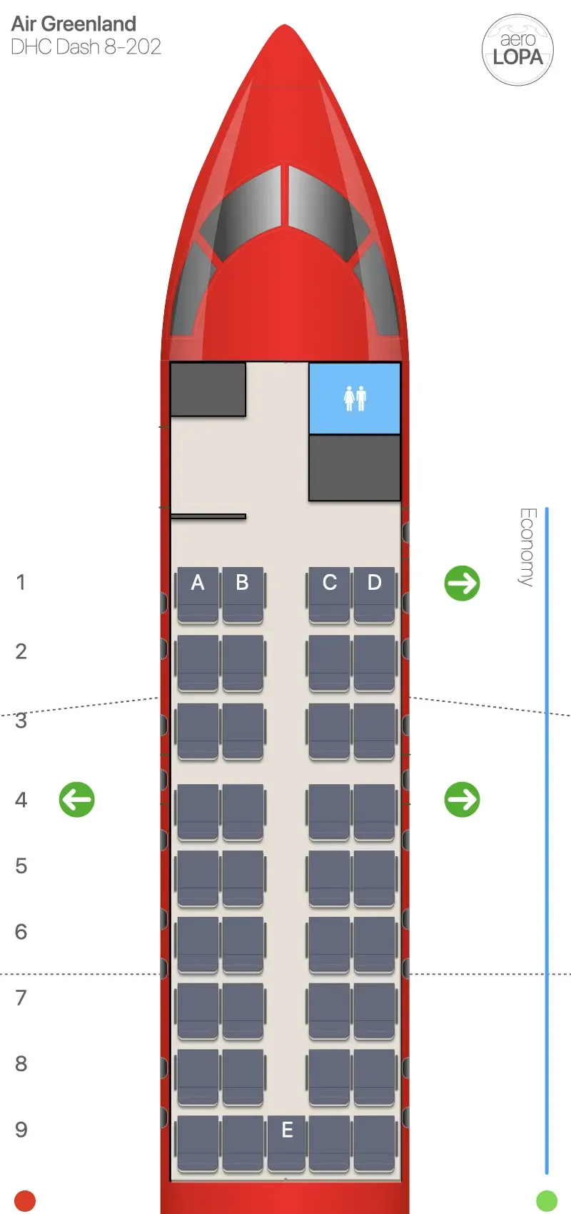 gl-dh2-01 seat map