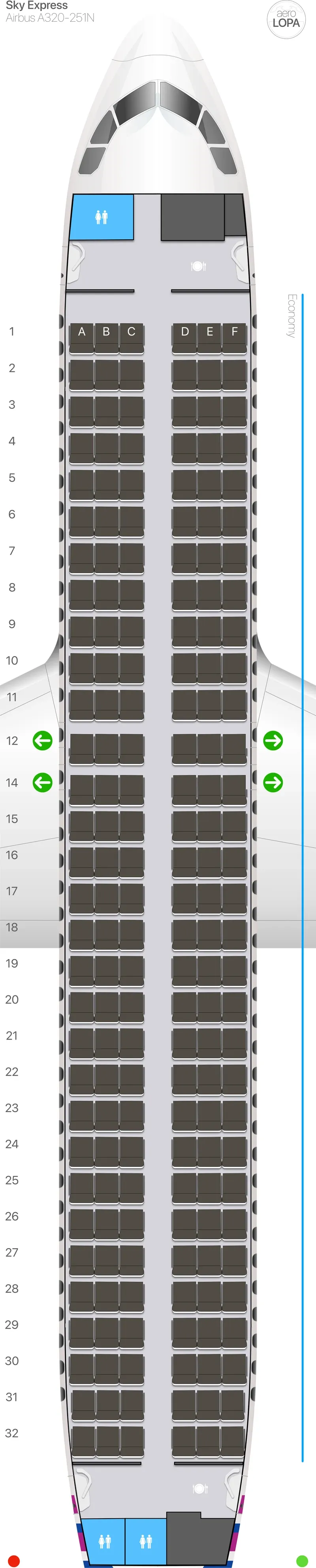 gq-32n-2 seat map