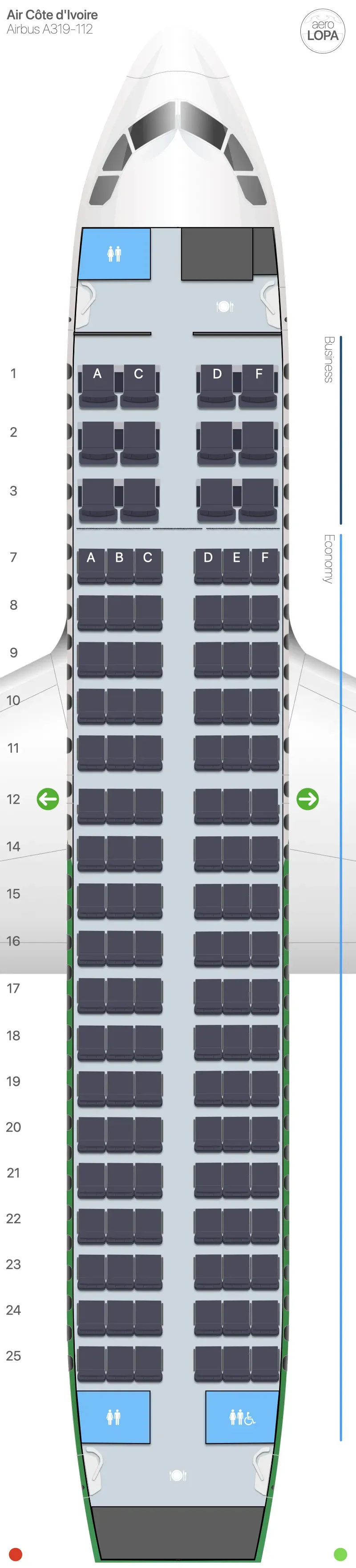 hf-319-1 seat map