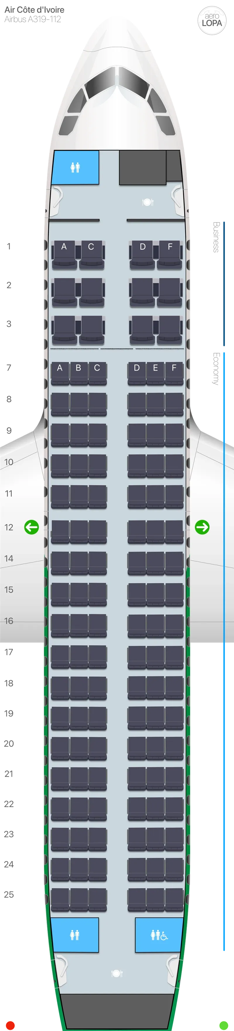 hf-319-1 seat map