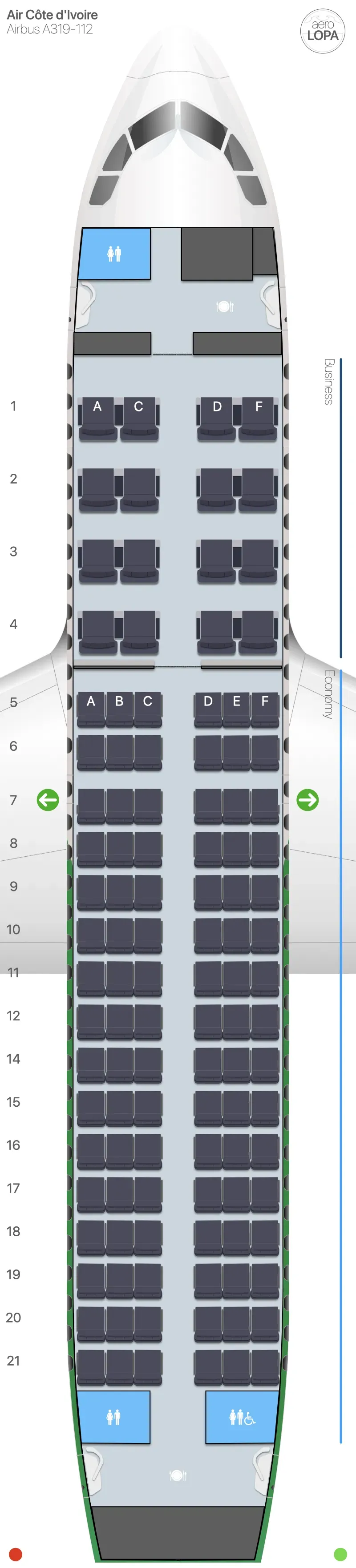 hf-319-2 seat map