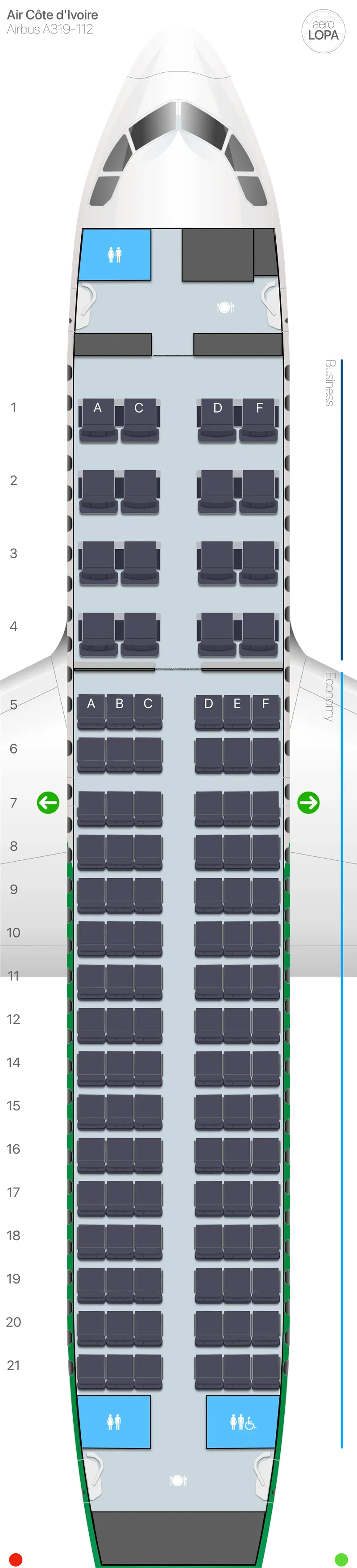 hf-319-2 seat map