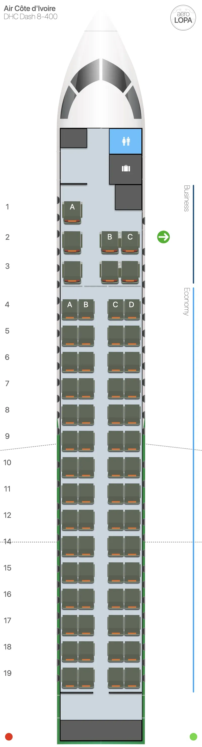 hf-dh4 seat map