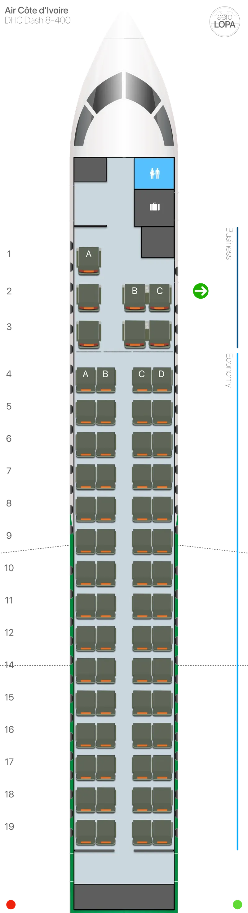 hf-dh4 seat map