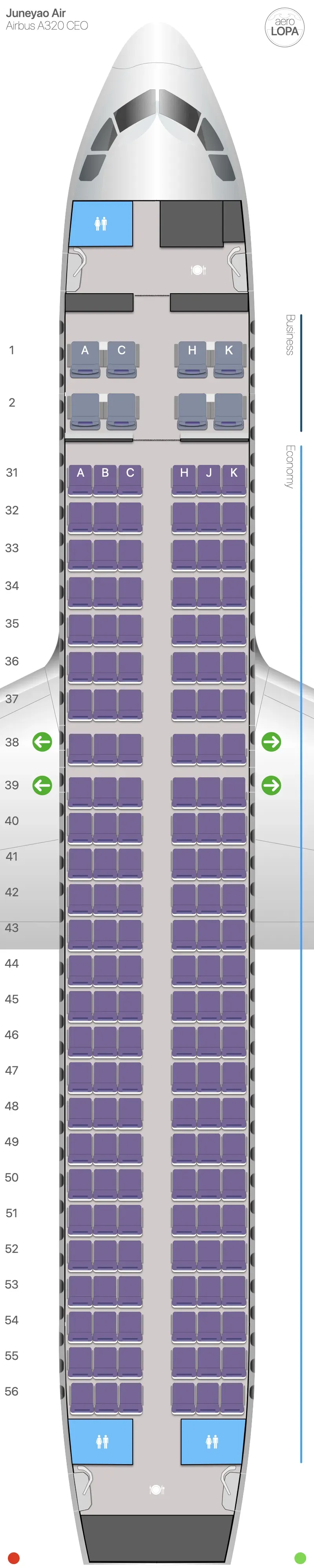 ho-320 seat map
