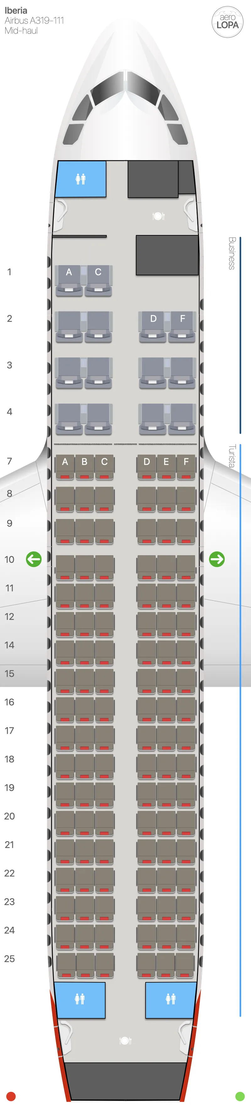 ib-319-1 seat map