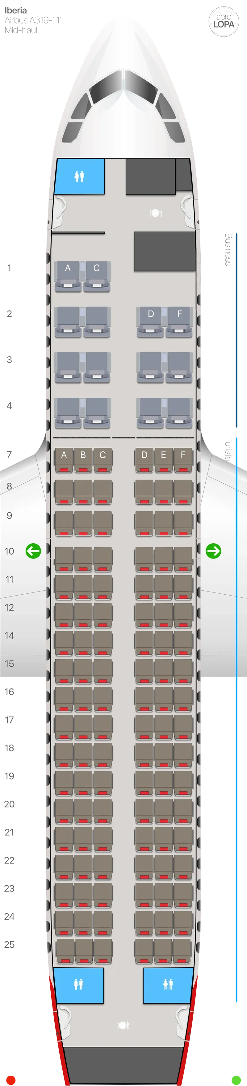 ib-319-1 seat map