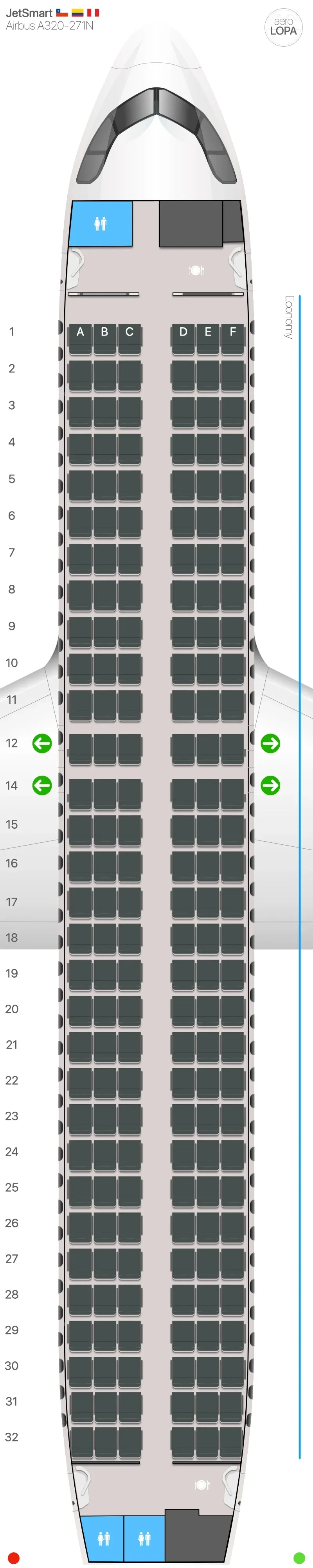 ja-32n seat map