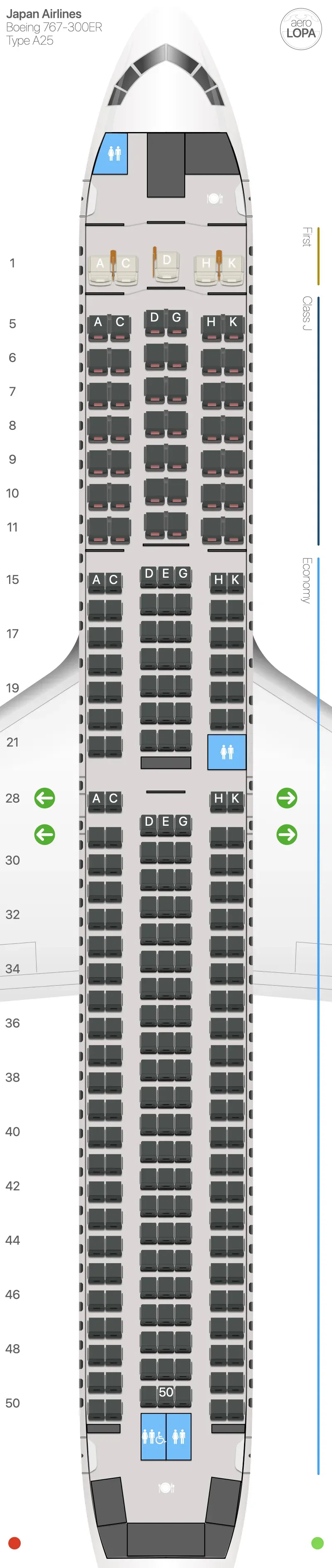 jl-763-a25 seat map