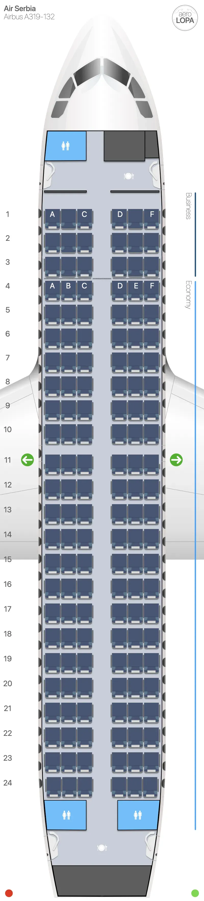 ju-319 seat map