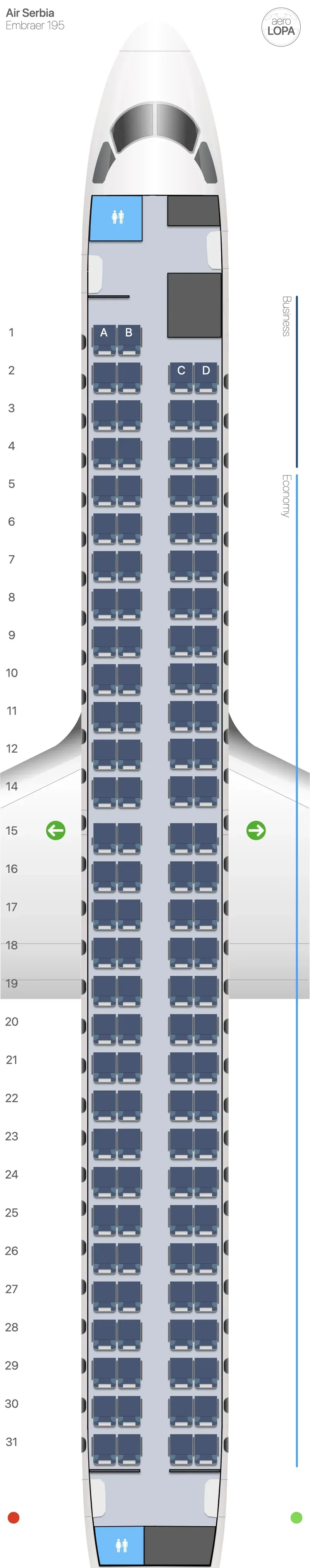 ju-e95 seat map