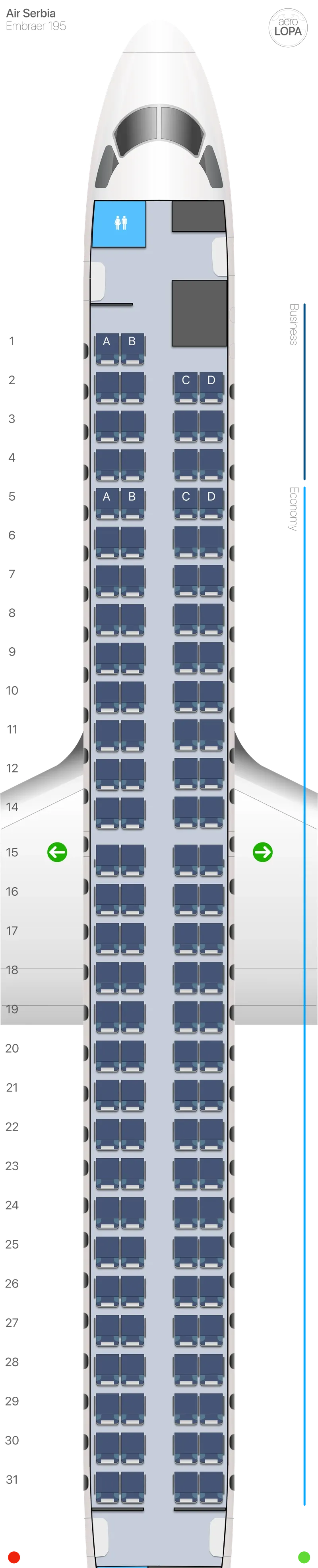 ju-e95 seat map