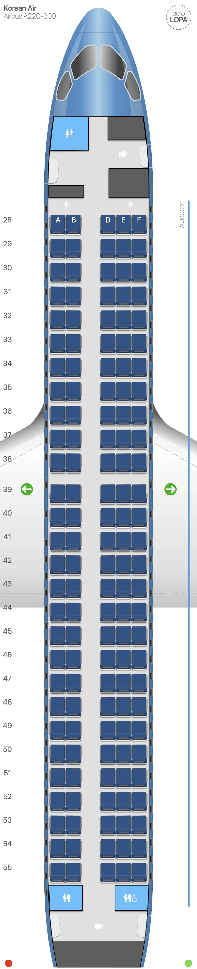 ke-223 seat map
