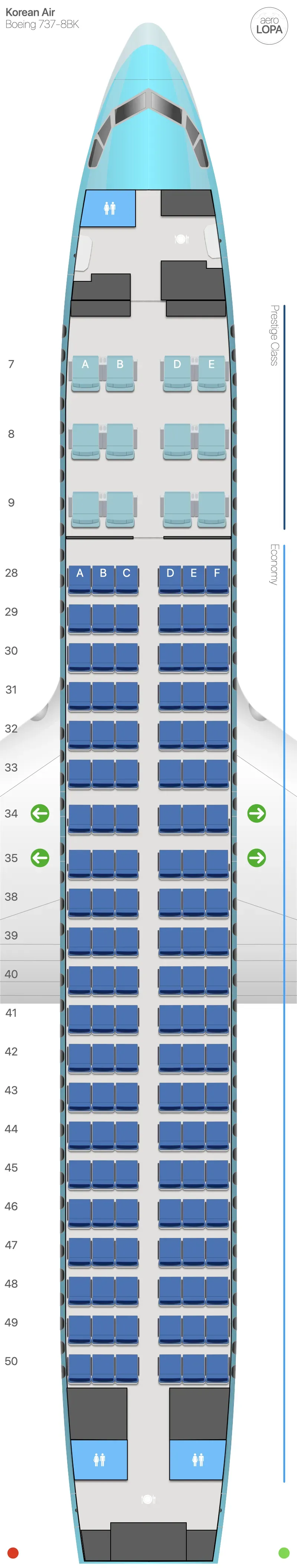 ke-738 seat map
