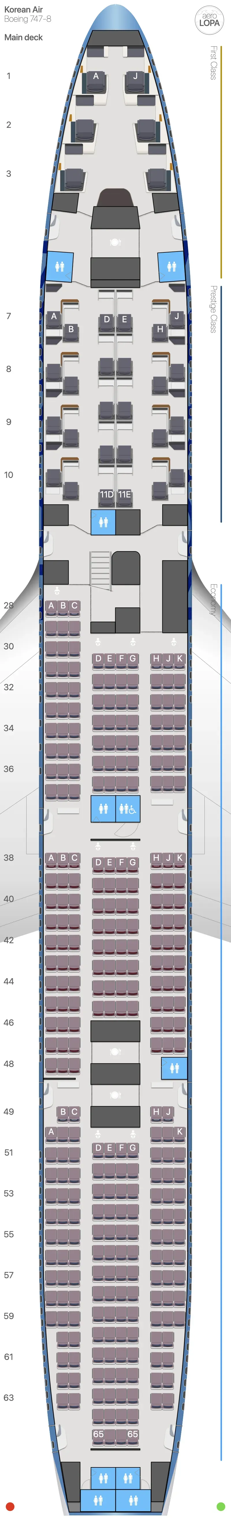 ke-74h-m seat map