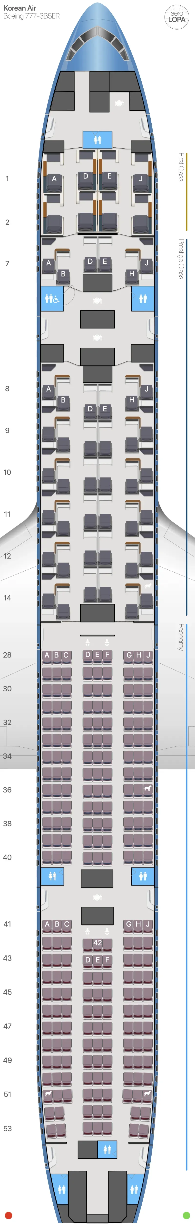 ke-77w-1 seat map