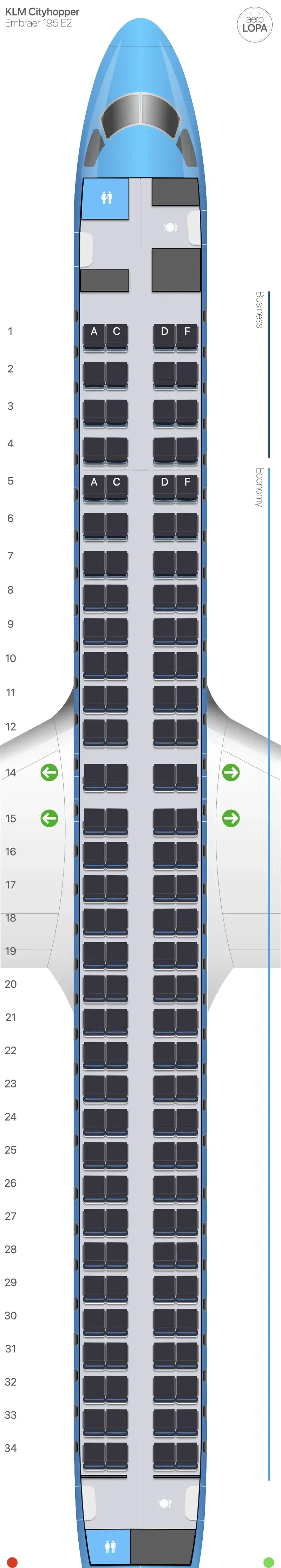 kl-295 seat map