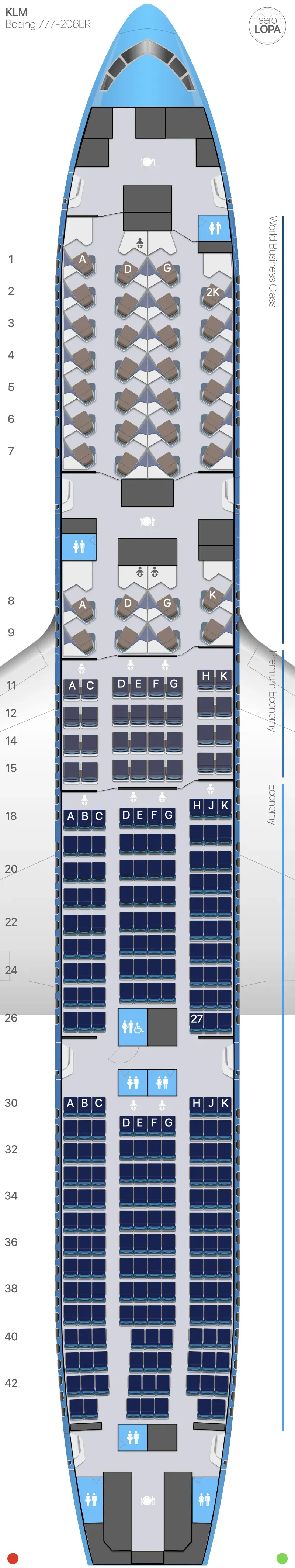 kl-772-1 seat map
