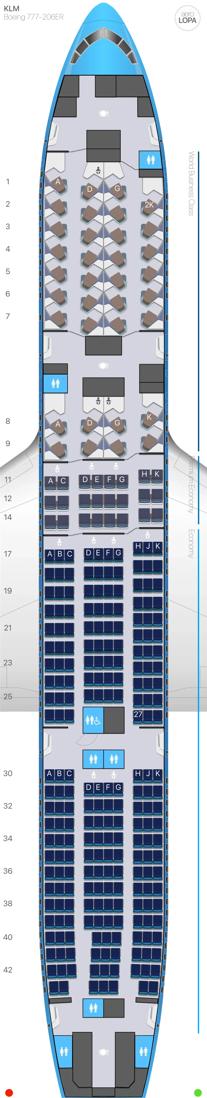 kl-772-1 seat map