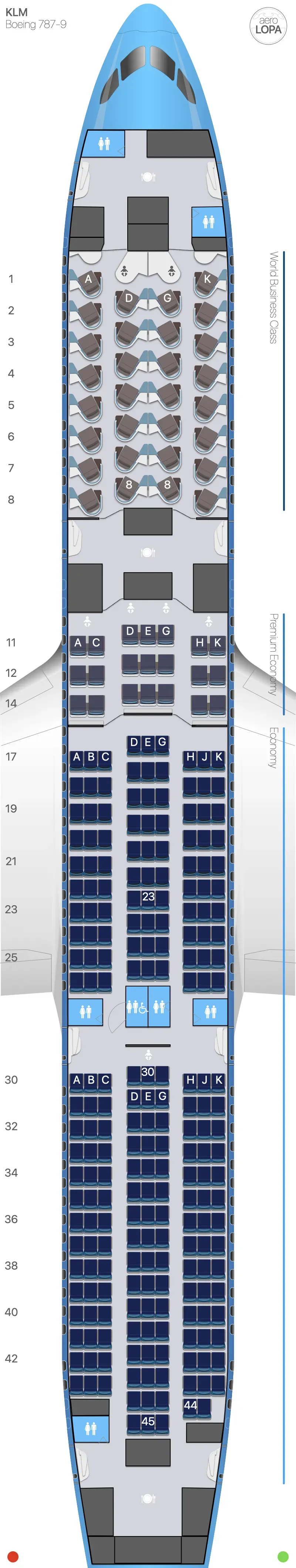 kl-789 seat map