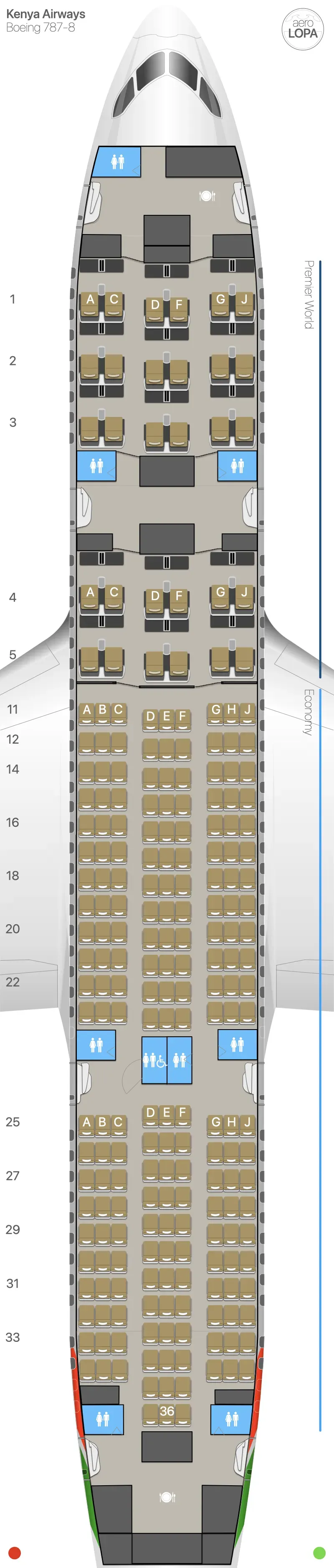 kq-788 seat map