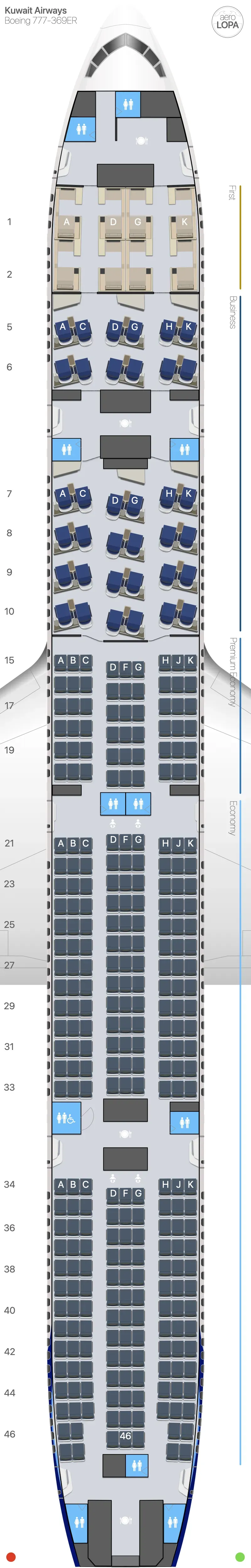 ku-77w seat map