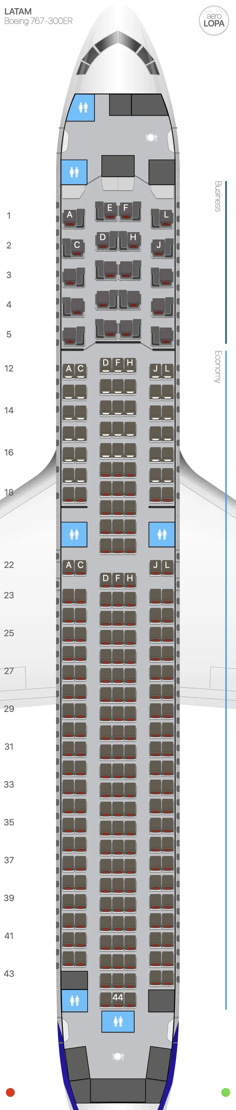 la-763-1 seat map