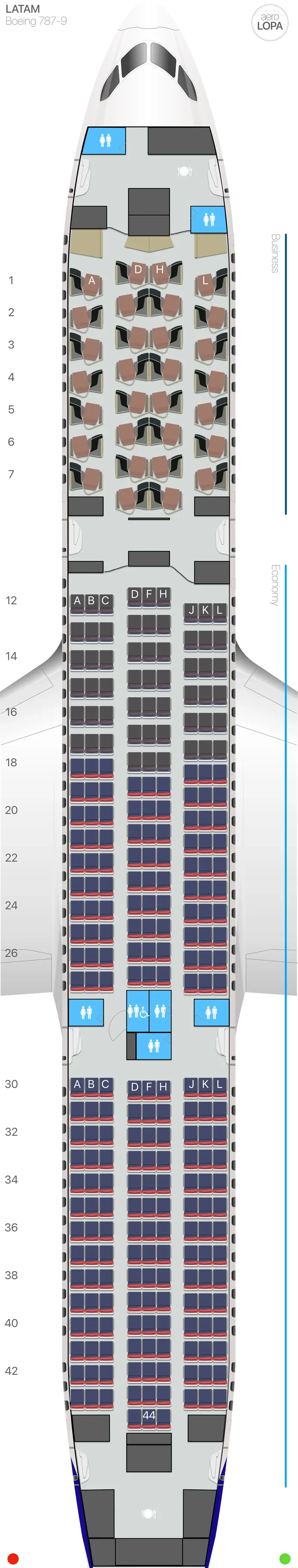 la-789-3 seat map