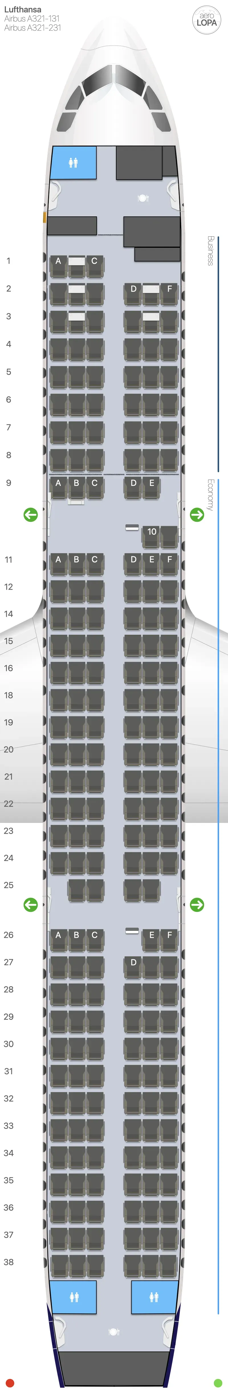lh-321 seat map