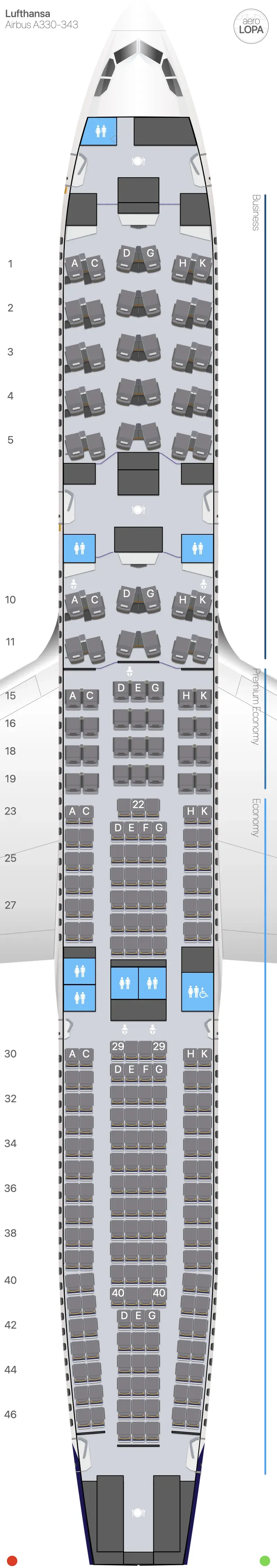 lh-333 seat map