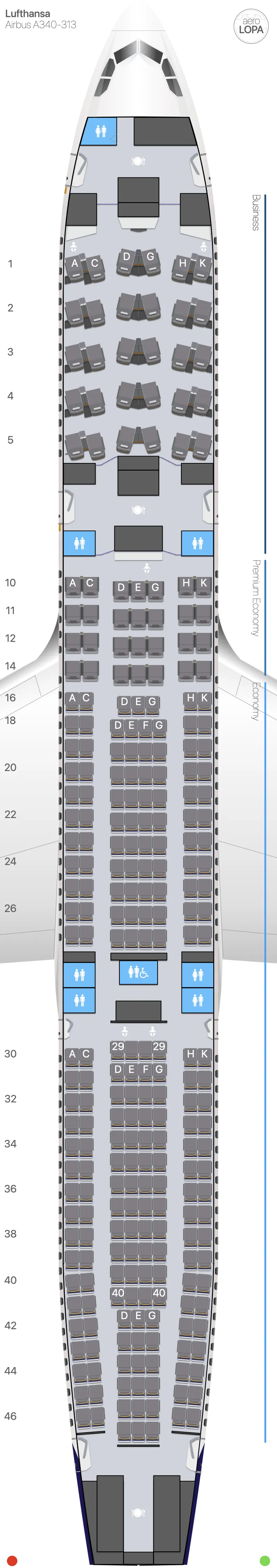 lh-343 seat map