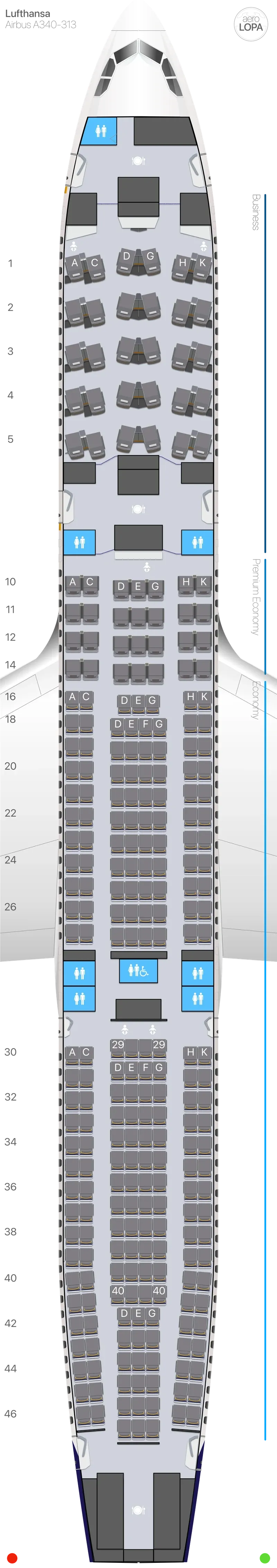 lh-343 seat map