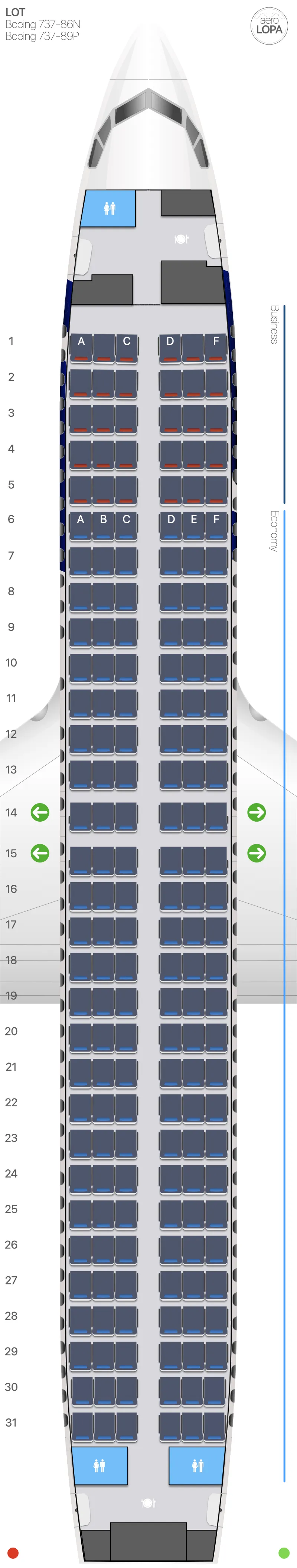 lo-738 seat map
