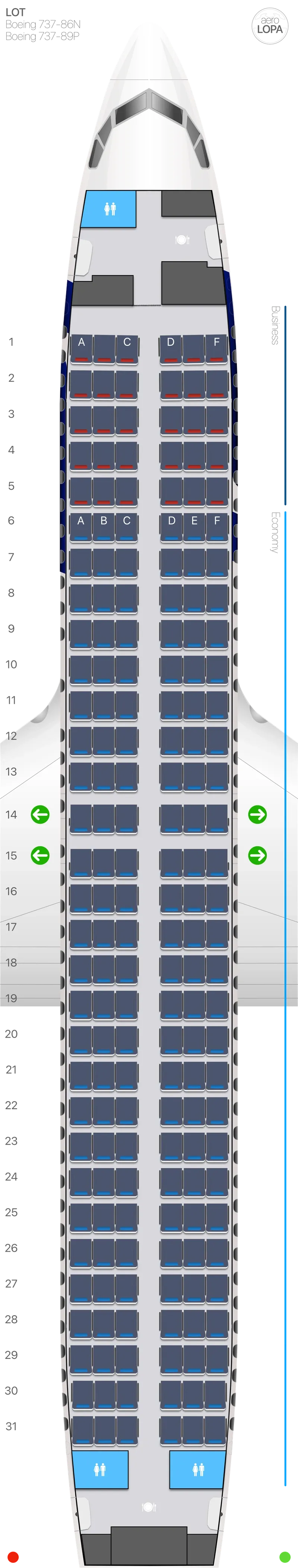 lo-738 seat map
