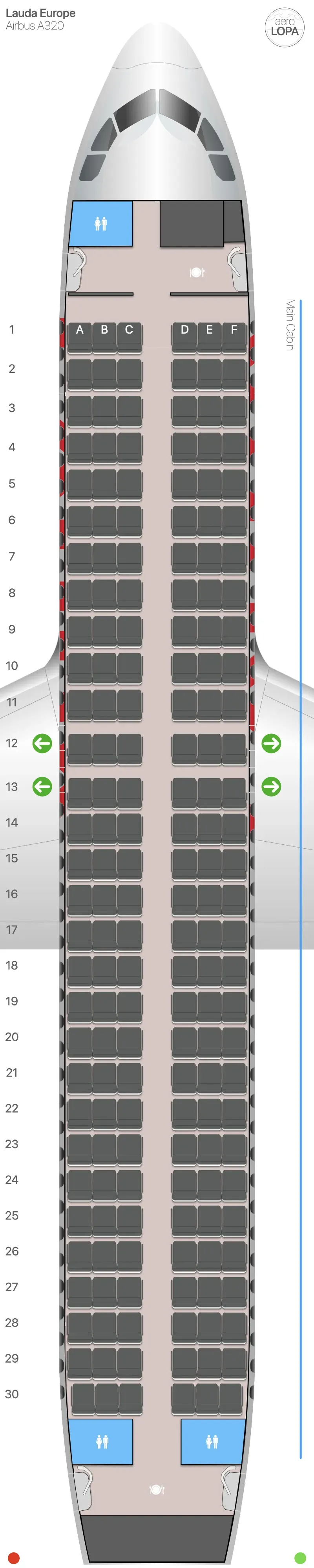 lw-320 seat map