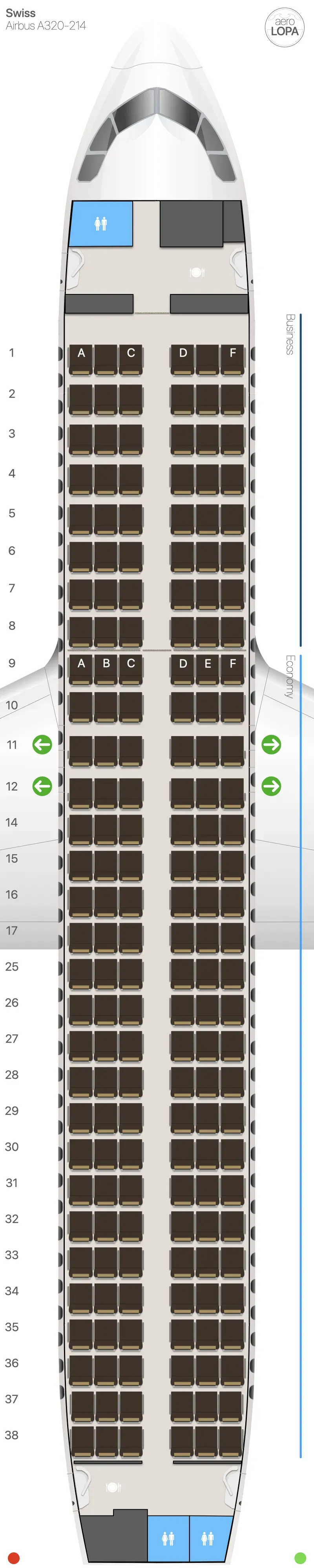 lx-320 seat map