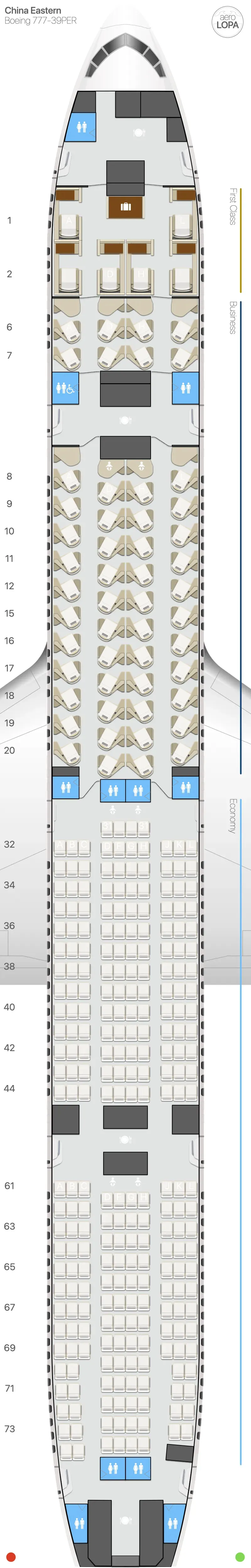MU Boeing 777-300ER Seat Map | AeroLOPA