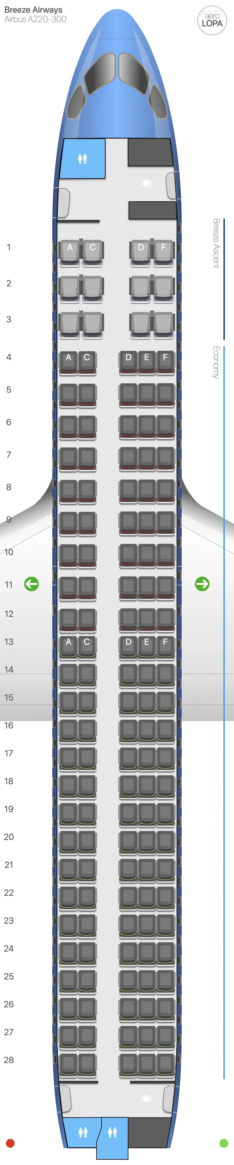 mx-223 seat map