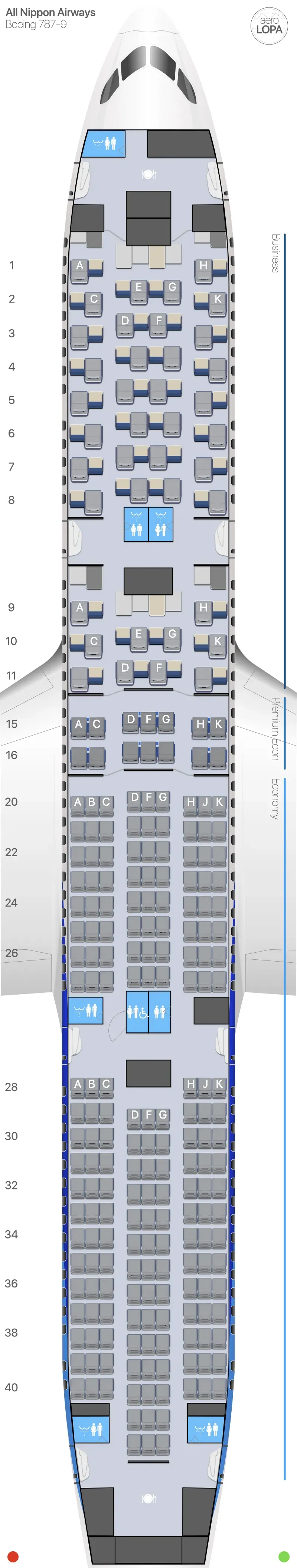 NH Boeing 787-9 (International) Seat Map | AeroLOPA