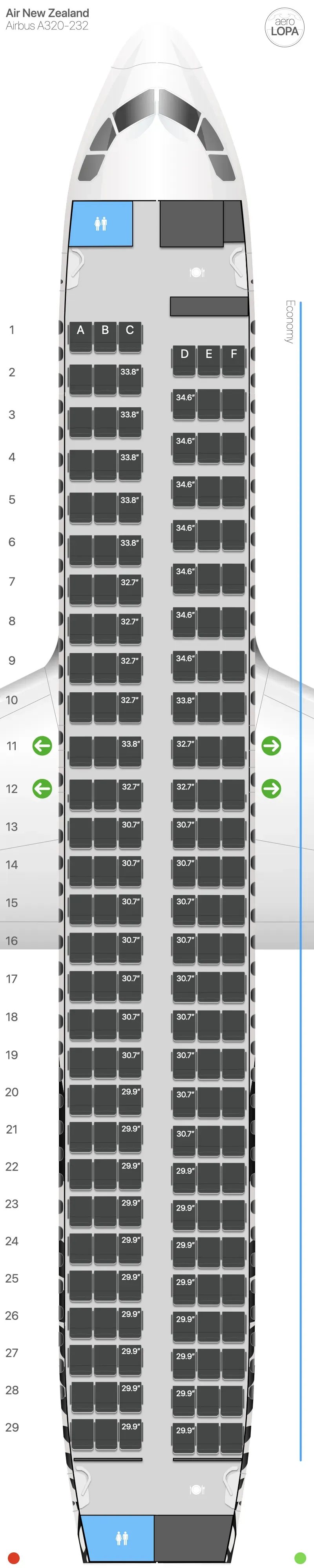 nz-320 seat map
