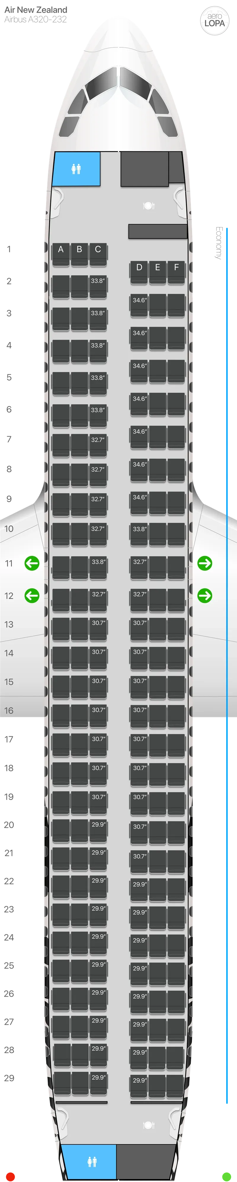 nz-320 seat map