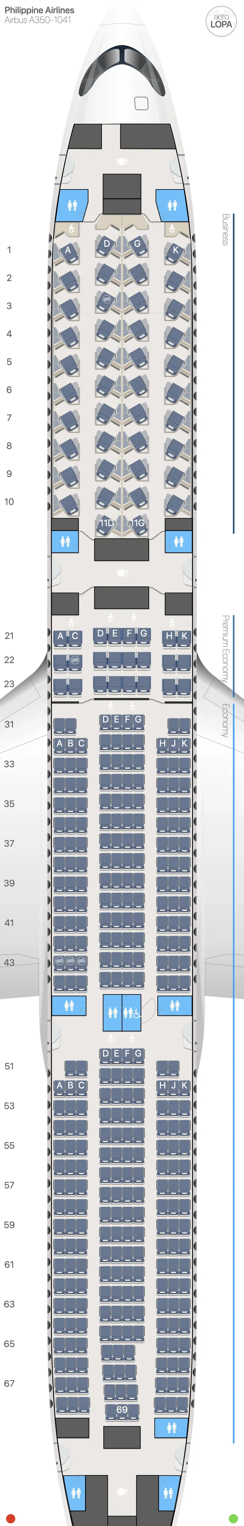 pr-351 seat map